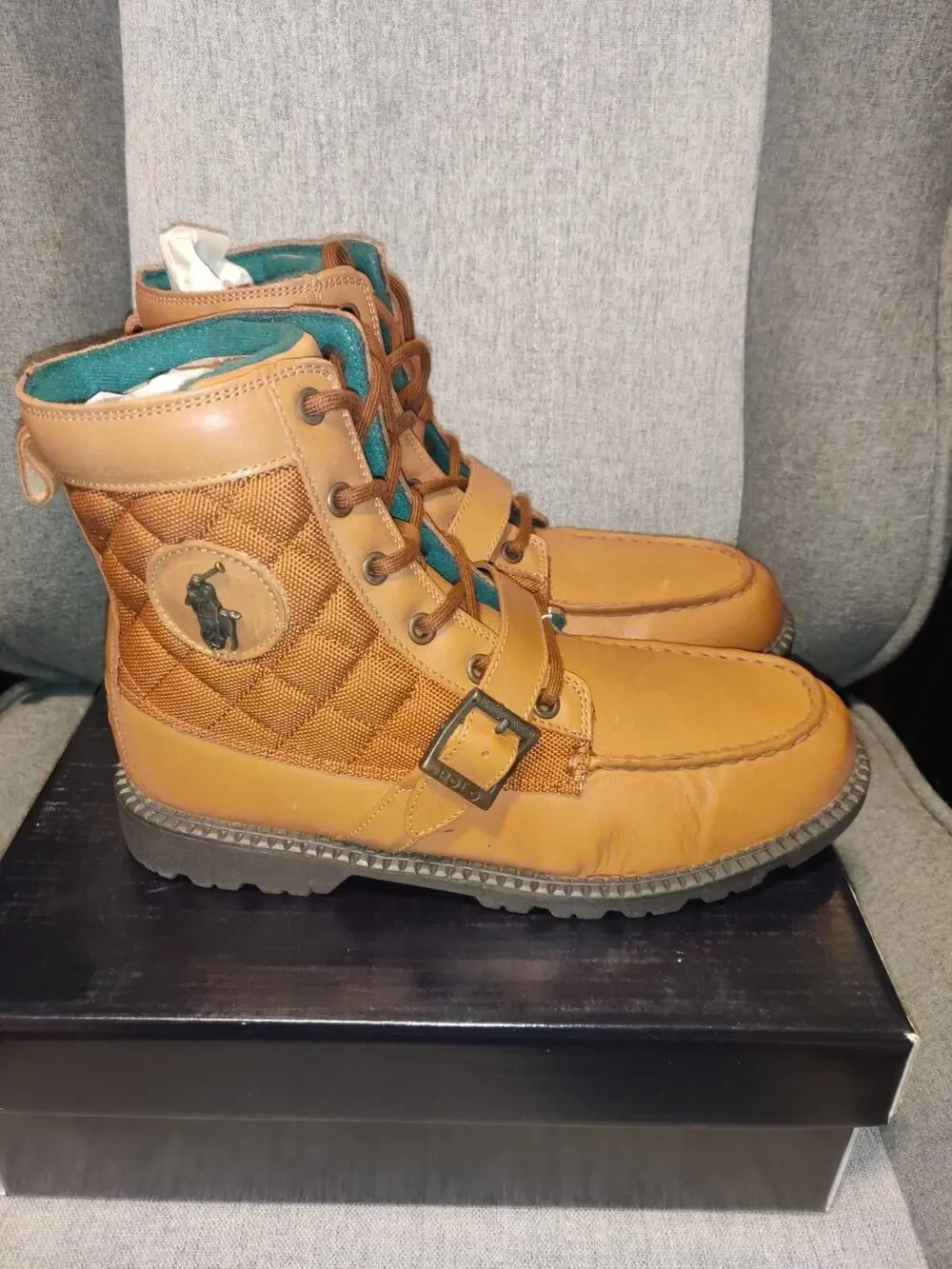 Polo Ralph Lauren Tan Ranger Hi II 6.5 Junior